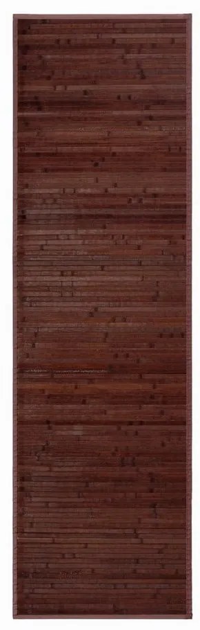 Sötétbarna bambusz szőnyeg 60x200 cm – Casa Selección