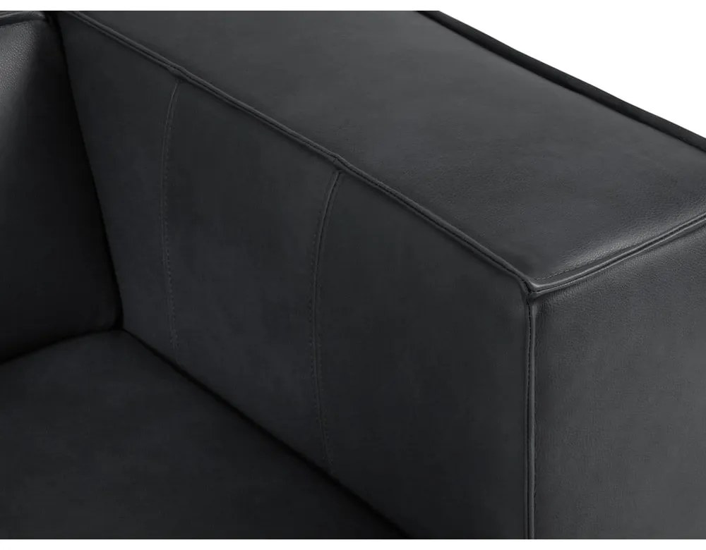 Sötétkék bőr sarokkanapé (jobb oldali) Madame – Windsor &amp; Co Sofas