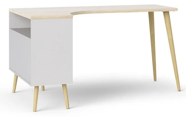Íróasztal tölgyfa dekorral 145x81 cm Oslo - Tvilum