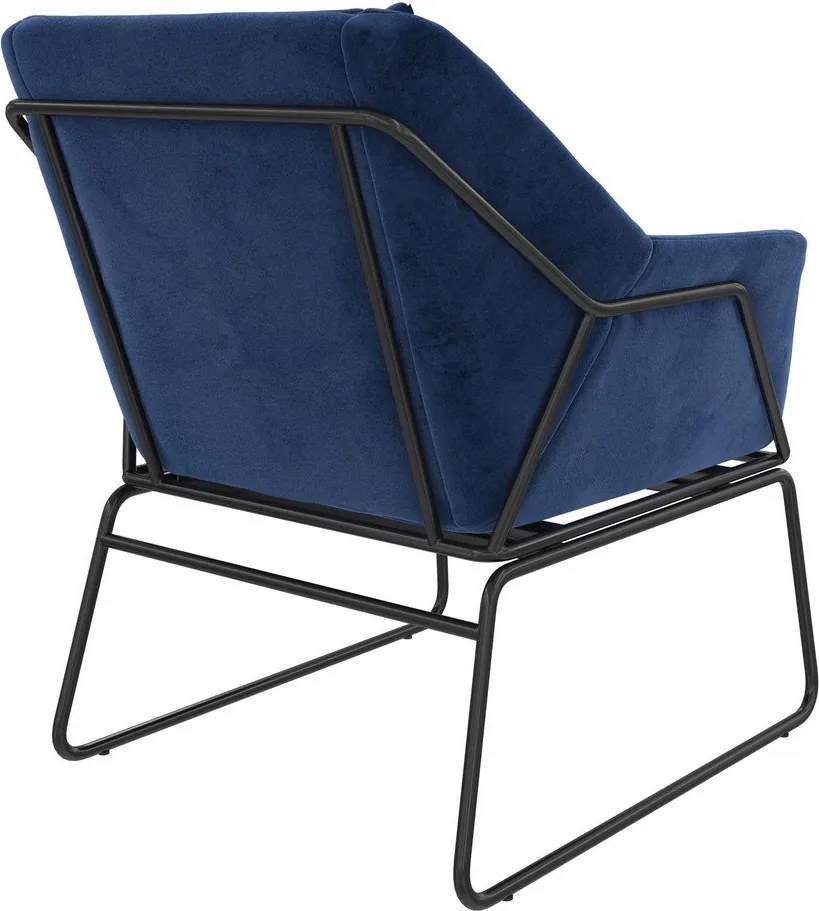 Kék bársony fotel Avery – Støraa