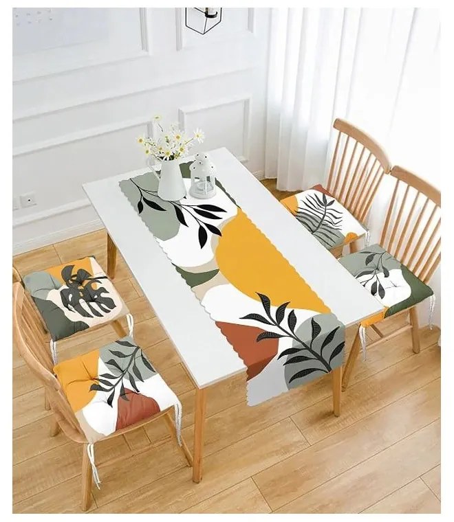 Asztali futó és székpárna szett 5 db-os Illustrated Autumn – Mila Home