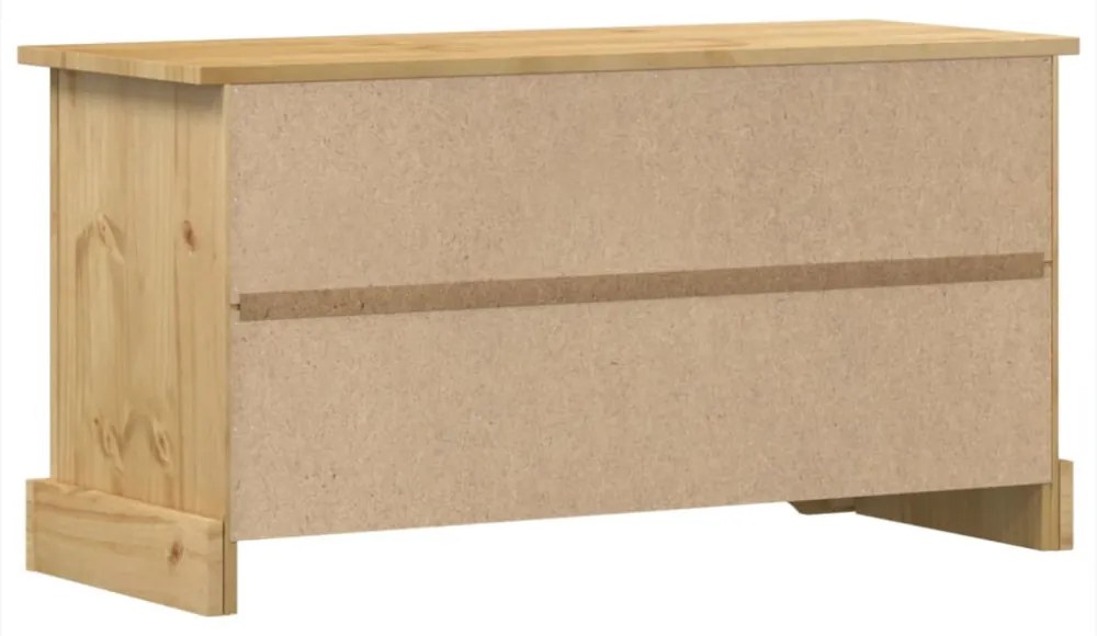 Corona tömör fenyőfa TV-szekrény 100 x 40 x 52 cm