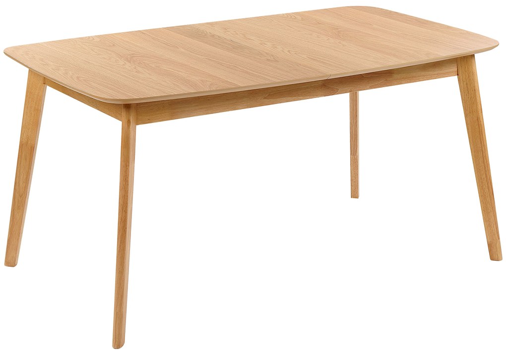 Világosbarna kihúzható étkezőasztal 150/190 x 90 cm MADOX Beliani