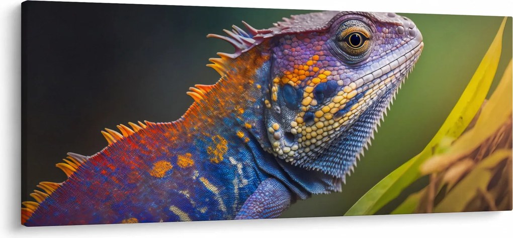 Kép - A színes leguán (120x50 cm)