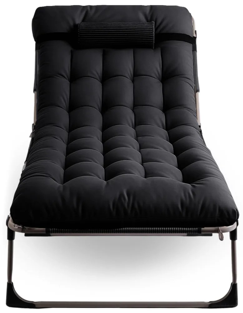 Kempingágy Fekete VENUS