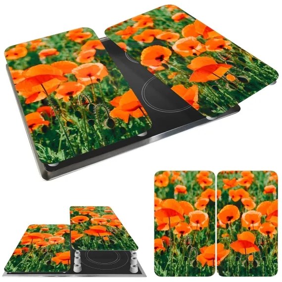 WENKO 2521434500 - elegáns fedőlap virágos/növényes mintával, 30x52 cm, többszínű