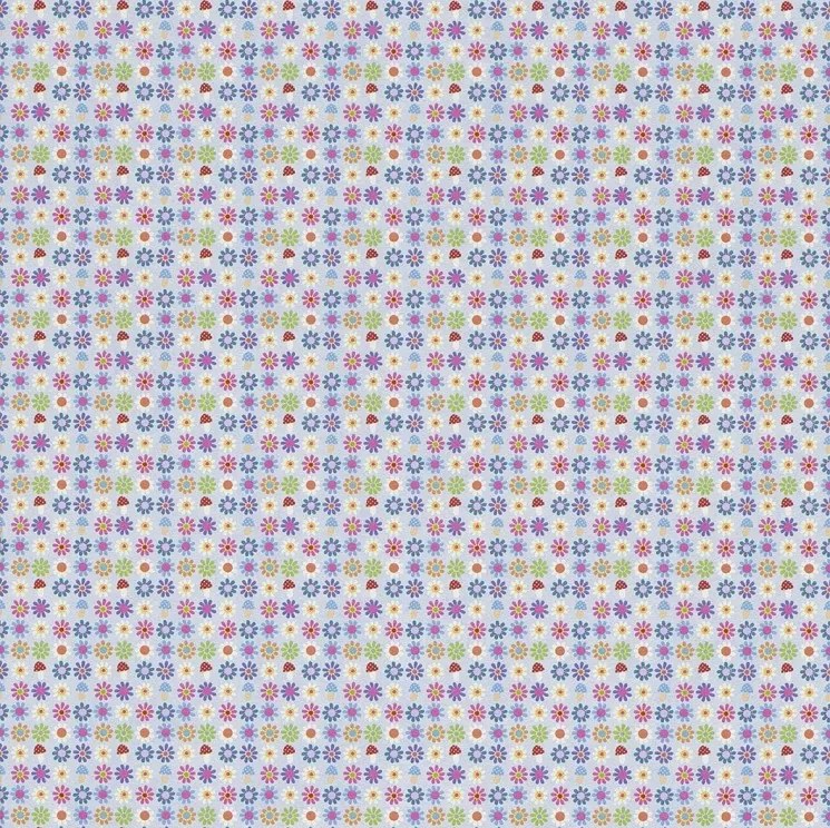 Színes Tapéta Gyerekeknek Apró Virág Minta