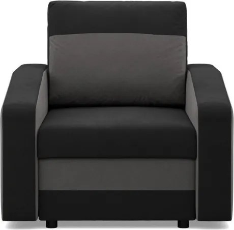 Hewlet fotel, szövet anyag, hab töltet, fekete - szürke