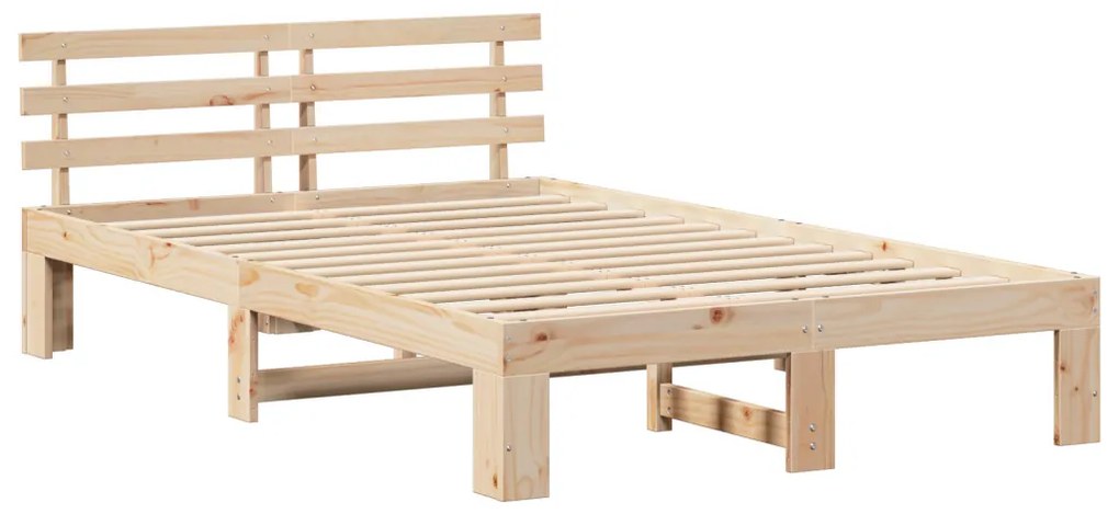 Tömör Fenyőfa Ágykeret Természetes Fa Tömör Fa 140 x 190 cm