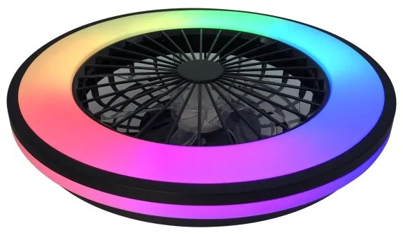 Kanlux 38034- LED RGBW Dimmelhető lámpa ventilátorral PLAVE 48W/230V 3000/4000/6500K+ távirányító