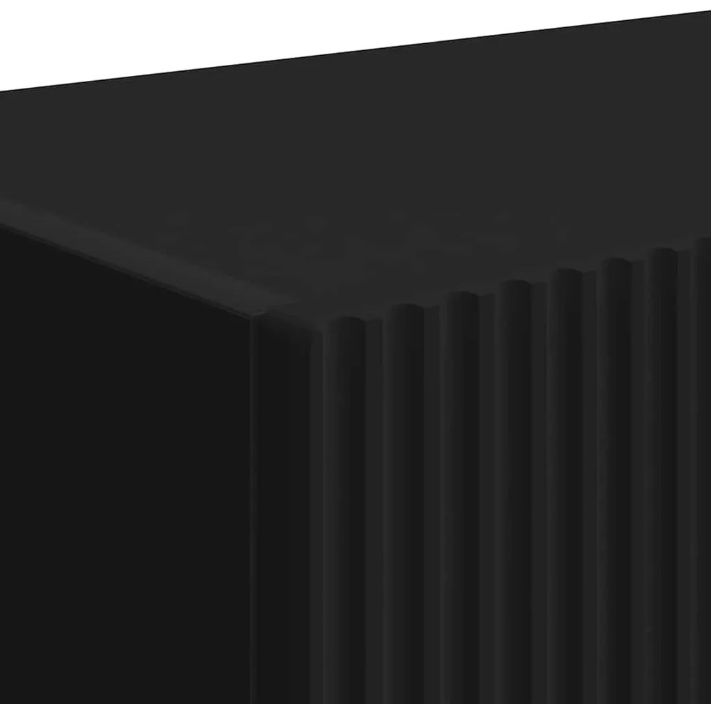 vidaXL TV Fali Szekrény Fekete 60 x 31 x 29.5 cm Faanyag