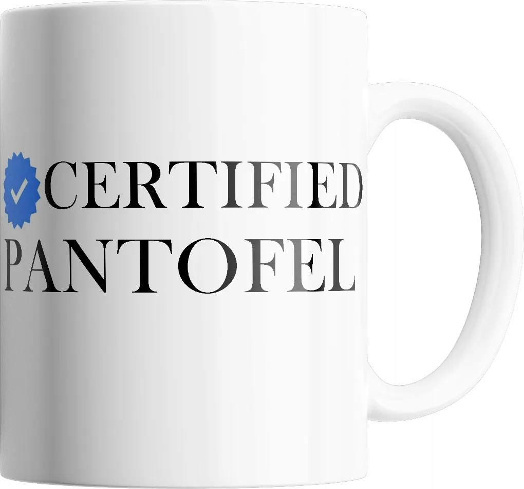 Bögre Certified Papucs Kiváló Minőség Ajándék Szöveg