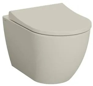WC soft close ülőkével felakasztható Vitra VitrA Project taupe matt felülettel  hátsó kifolyással 7510-020-6319