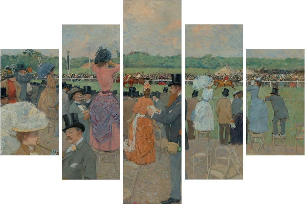 Kép - Jean-Louis Forain, The Races at Longchamp, reprodukciók (150x105 cm)