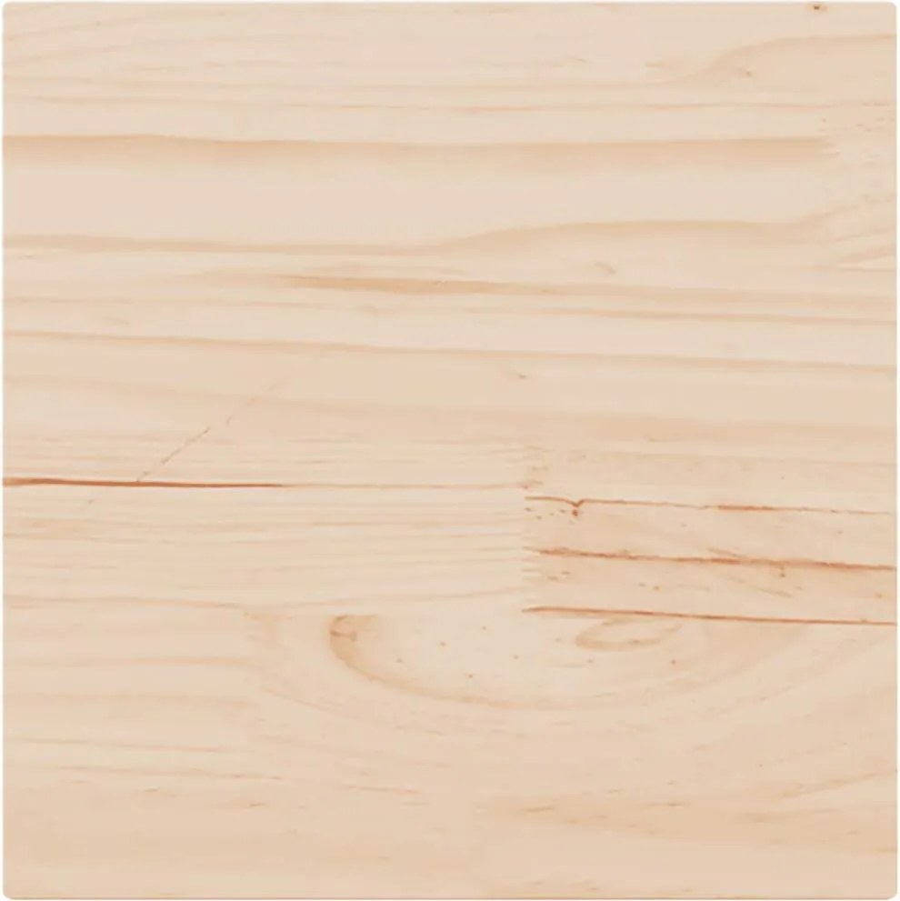 vidaXL tömör fenyőfa négyzet alakú asztallap 50 x 50 x 2,5 cm