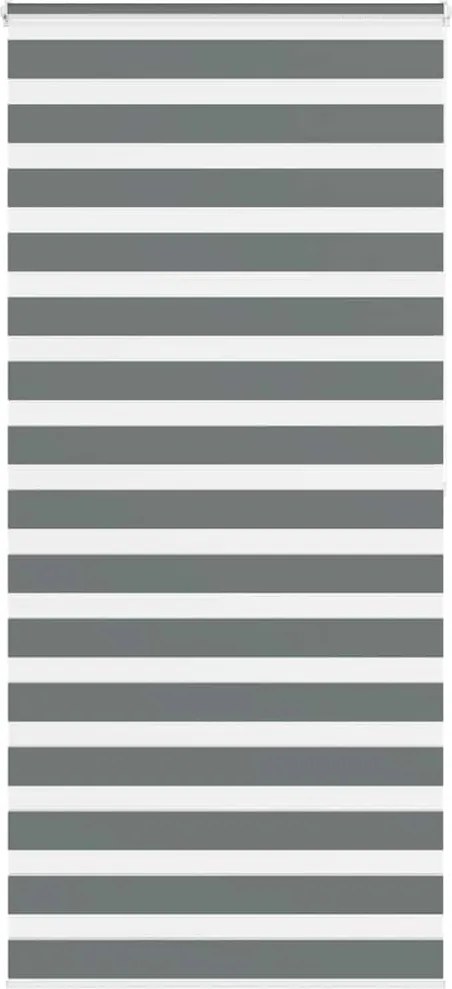 vidaXL zebrafüggönnyel sötét szürke szövetszélesség 105,9cm poliészter