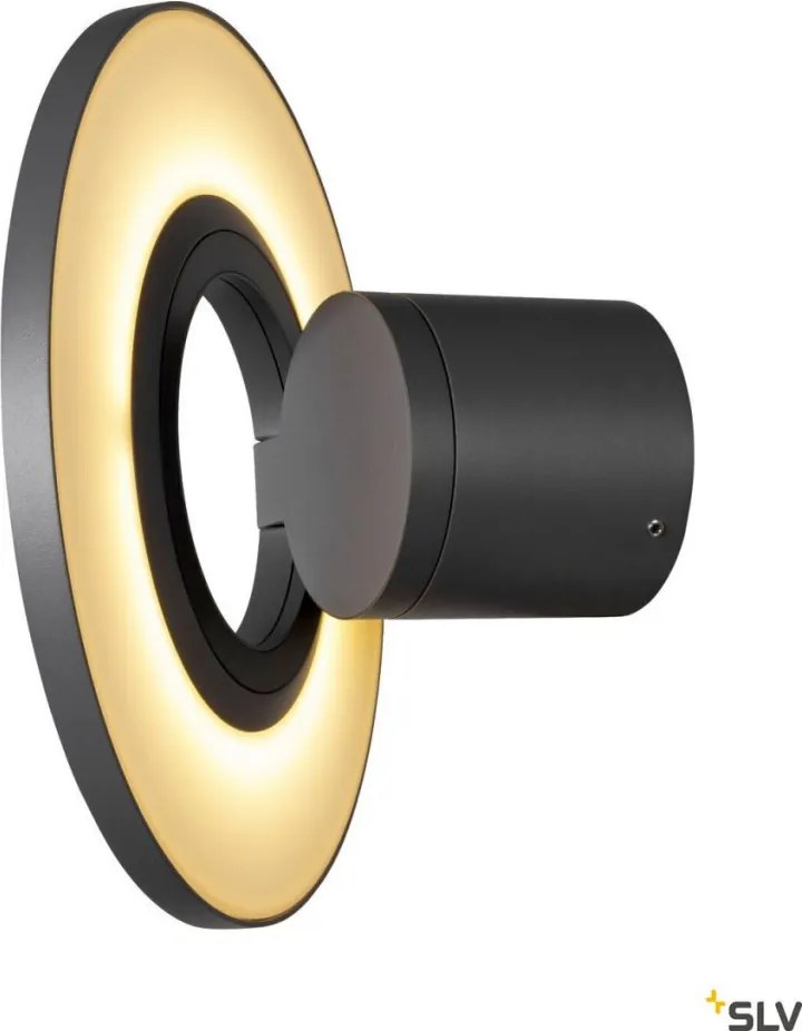 SLV 1007236 I-RING Modern Kültéri Fali Lámpa Antracit LED IP65