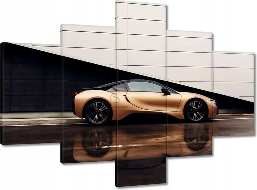 Vászonkép 100x70 Arany Bmw Autó