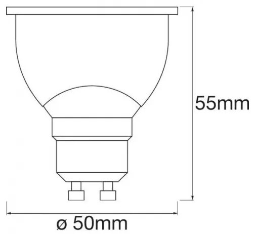 LED RGBW szabályozható izzó SMART + GU10 / 5W / 230V 2700K-6500K - Ledvance