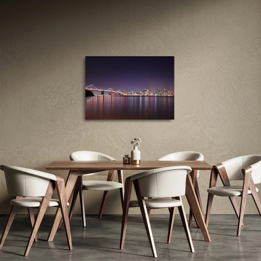 Kilátás San Francisco-ra, California (üvegen) (70x50 cm)