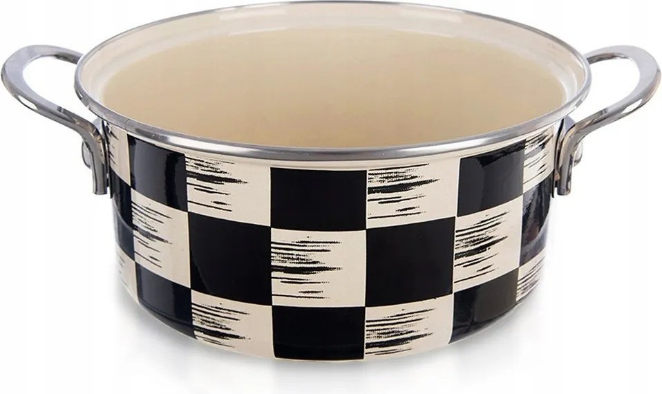 Zománcozott Gáz Főzőedény Indukciós Hagyományos Zománc 20CM 2,2L