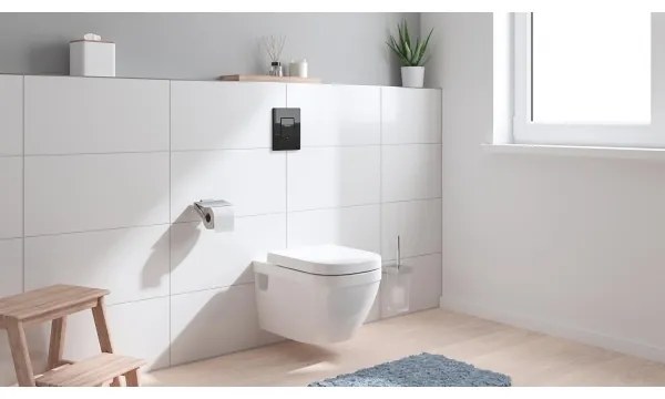GROHE 38966KV0 - EVEN WC-nyomólap 156 × 197 mm fekete