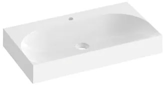 Mosdótál Ravak Lite 80x45 cm fehér akkumulátornyílás, túlfolyás nélkül XJX01280005