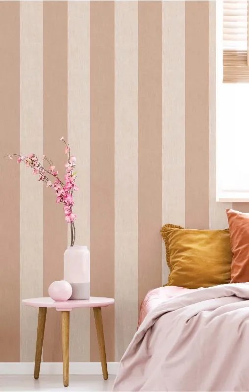 Parato Cristiana Masi Top Stripes Riga 4 barna-bézs csíkos vlies tapéta – 38478