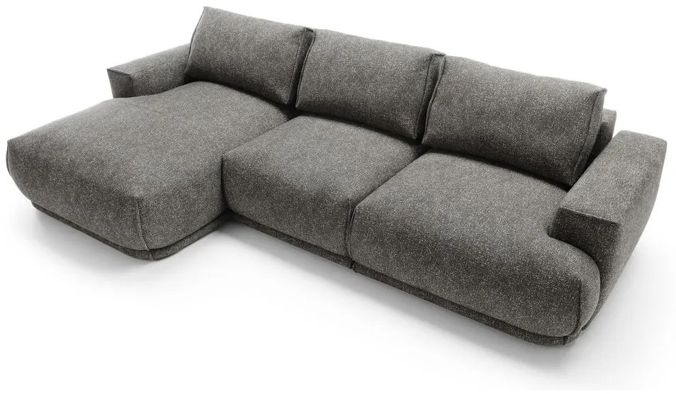Sarokkanapé Dita (B) (szürke + fekete) . 1100315
