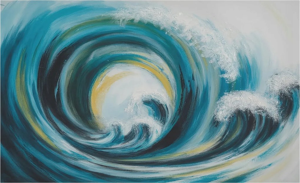 Dekoratív fotótapéta Hálószobába Tengeri hullám 416x254 Ragasztó