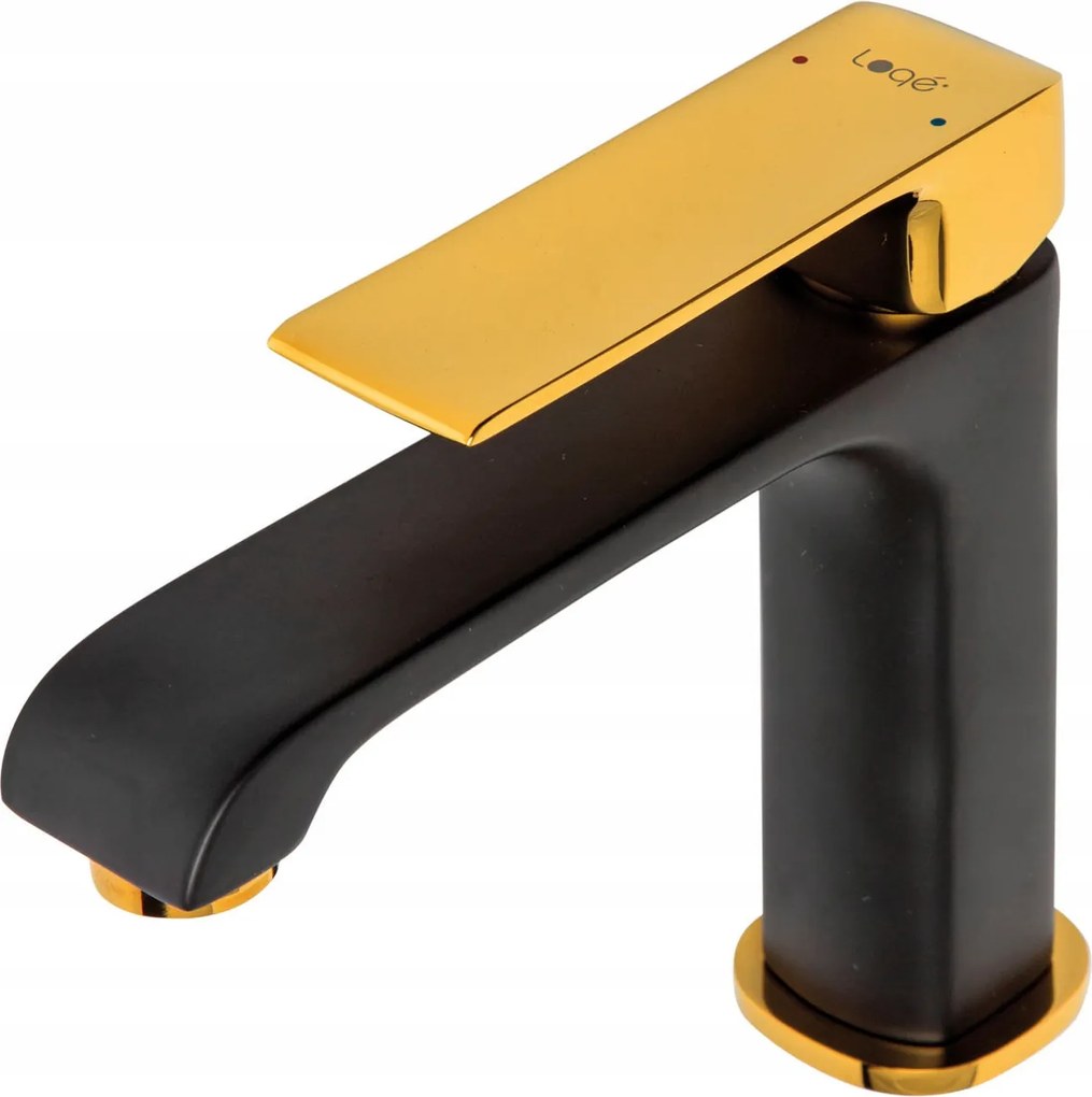 Maroko 31 fekete/arany mosdó csaptelep