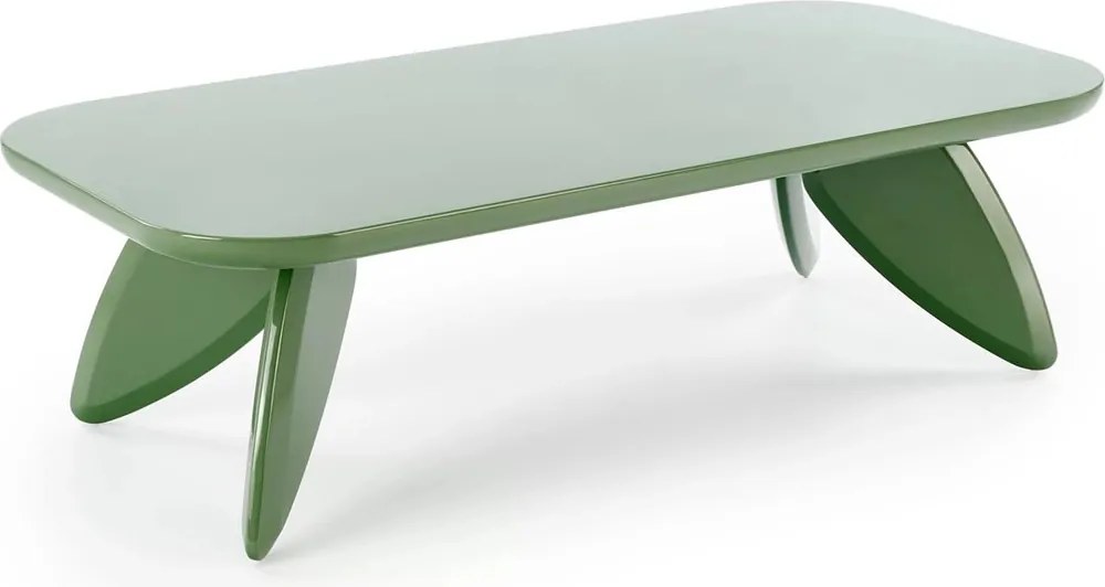 Lumis téglalap alakú dohányzóasztal 120 cm - zöld
