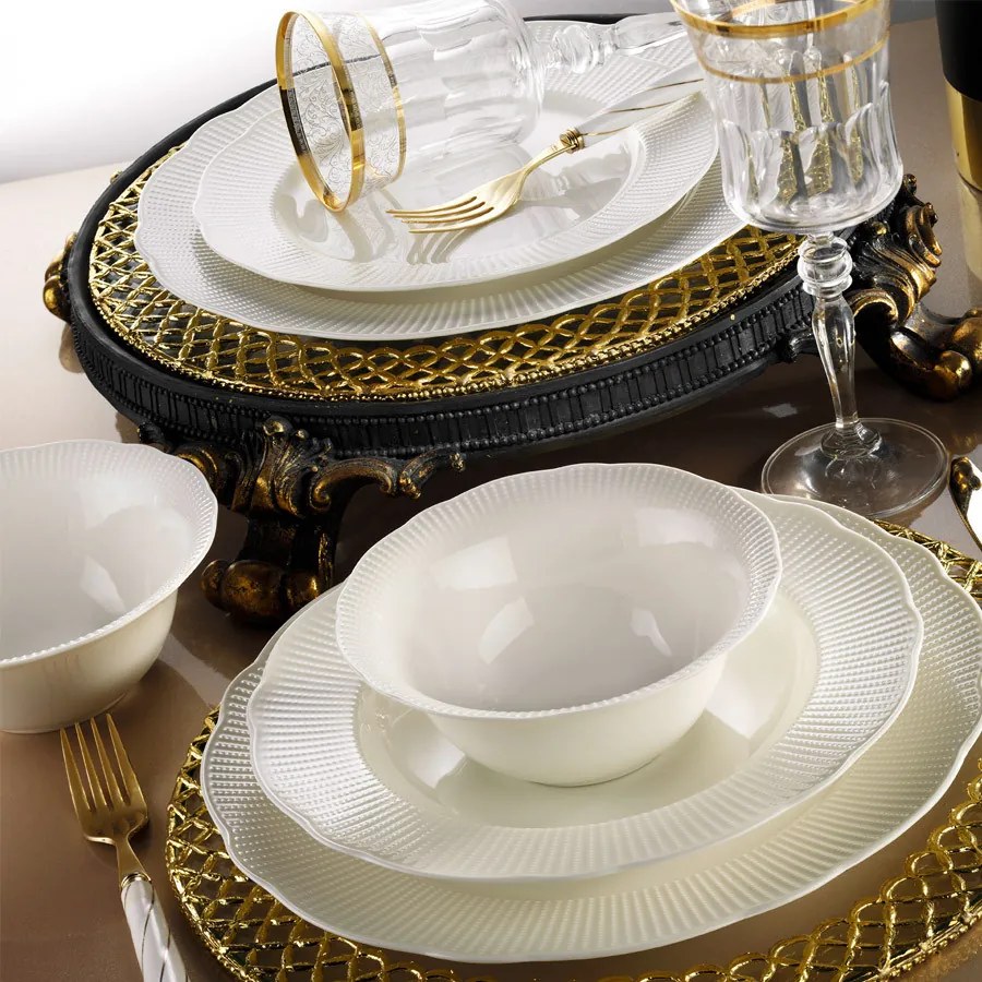 24 részes porcelán étkészlet