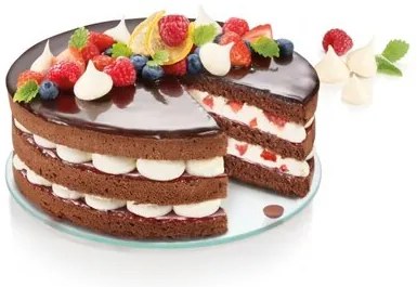 Tescoma Tortaforma üveg aljjal, széthúzhatóDELÍCIA, 20 cm, 20 cm