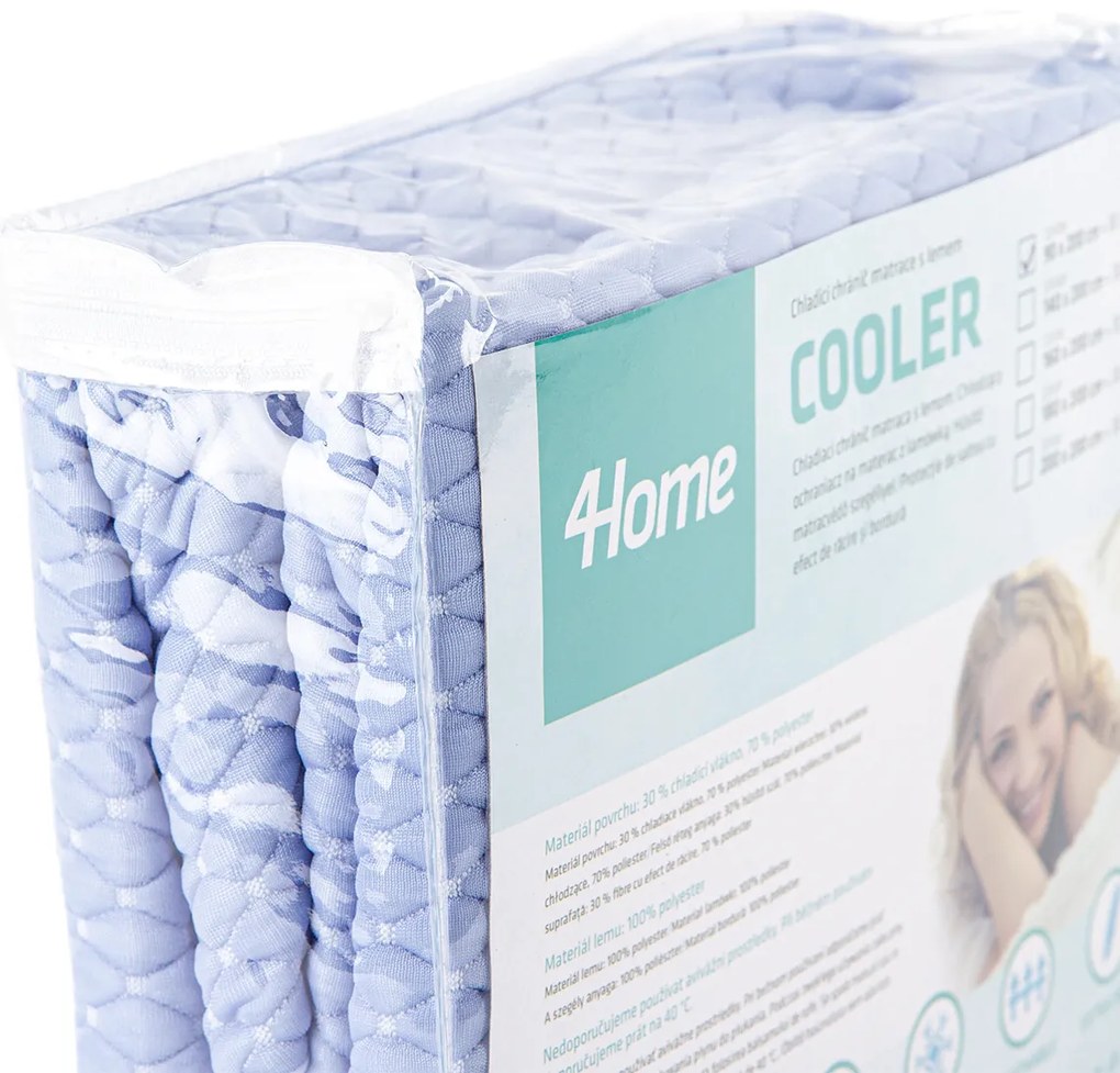 4Home Cooler hűsítő, vízálló körgumis matracvédő, 180 x 200 cm + 30 cm, 180 x 200 cm