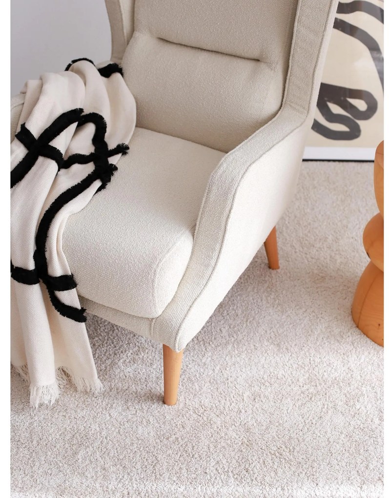 Füles fotel Klamoretta (krém + fa). Akció -25%. 1106515