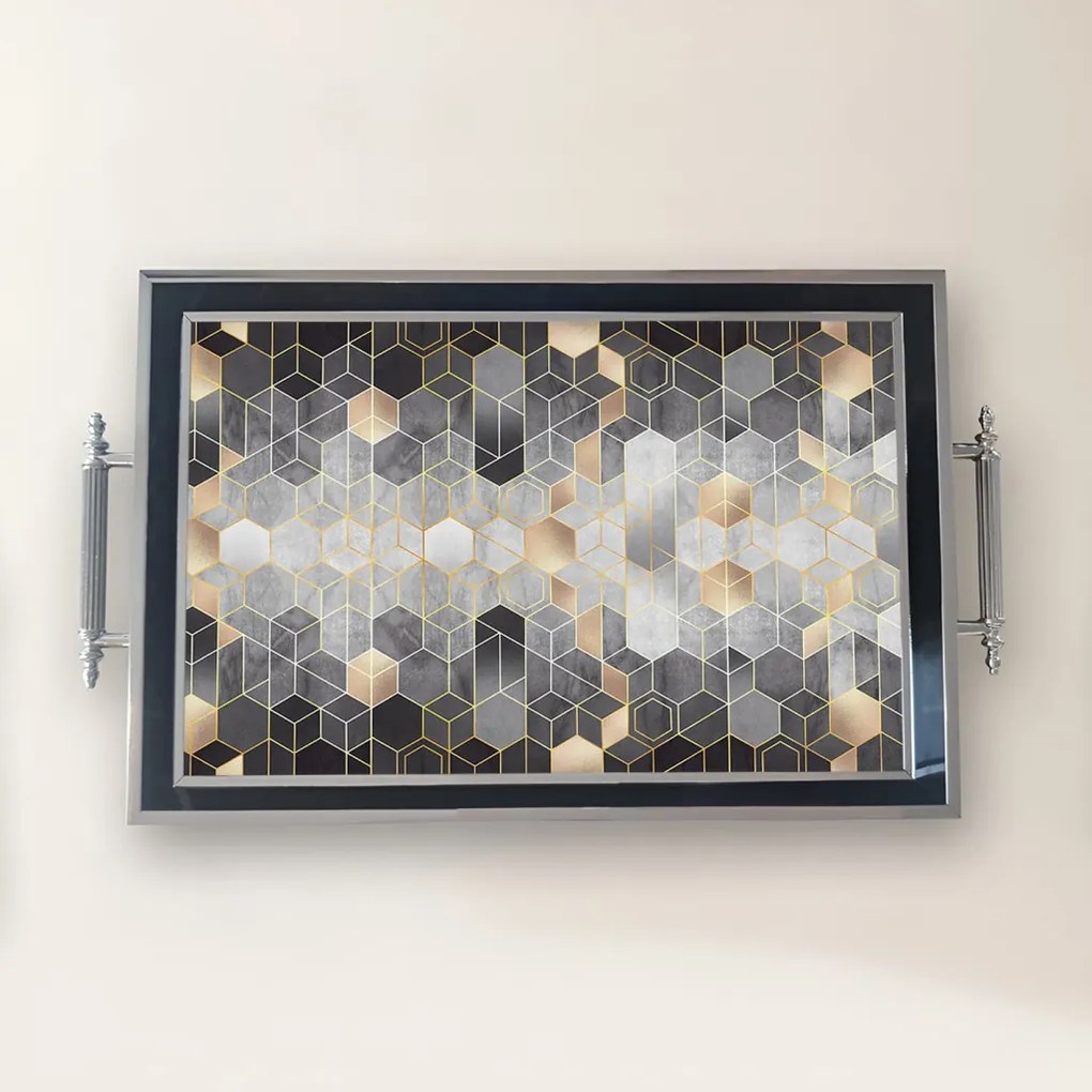 Üveg tálca, 38×24 cm – TPG9865