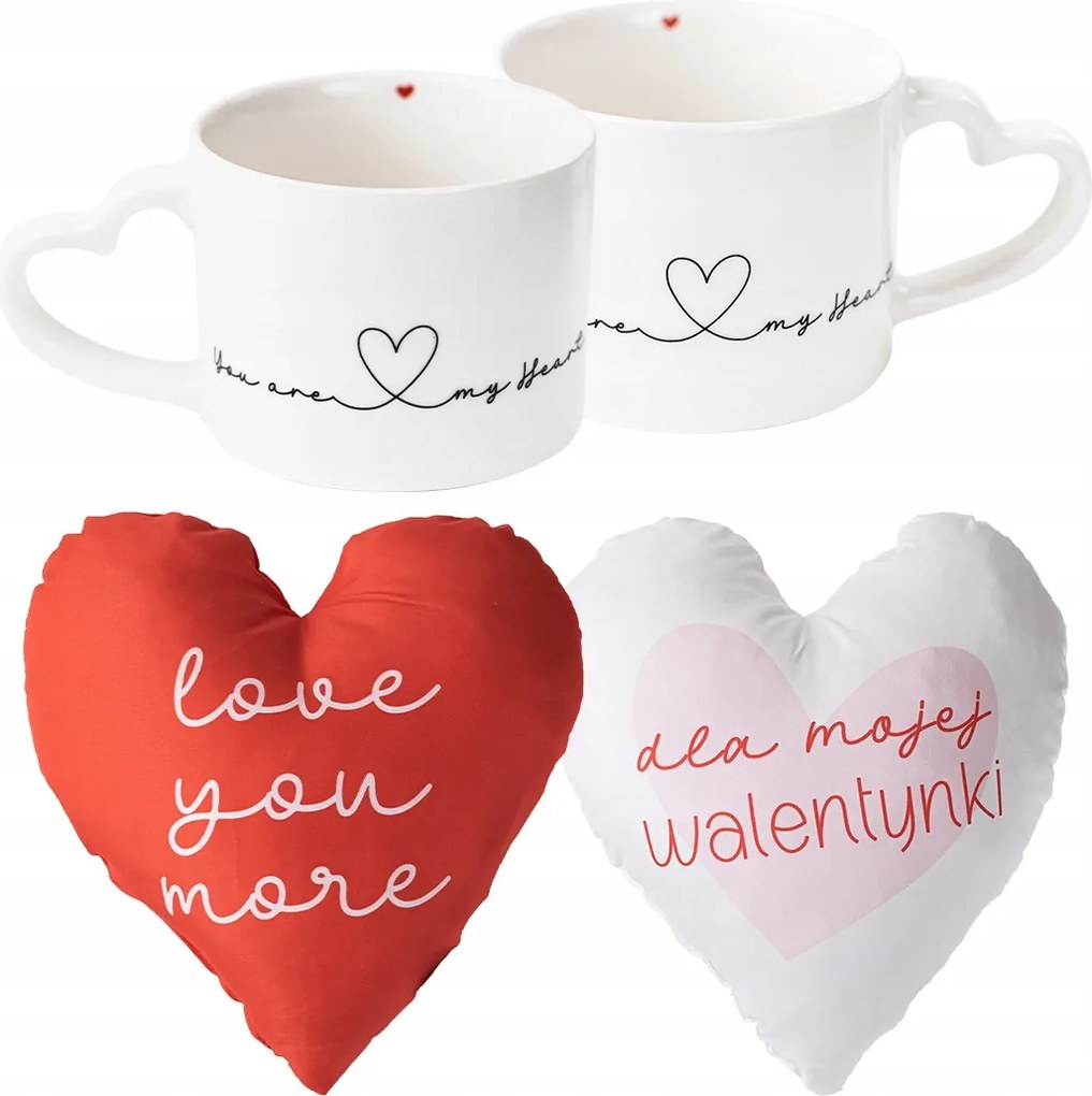 2 Párna Bögre Párnak Ajándék Valentin Napra Évfordulóra Nőnapra