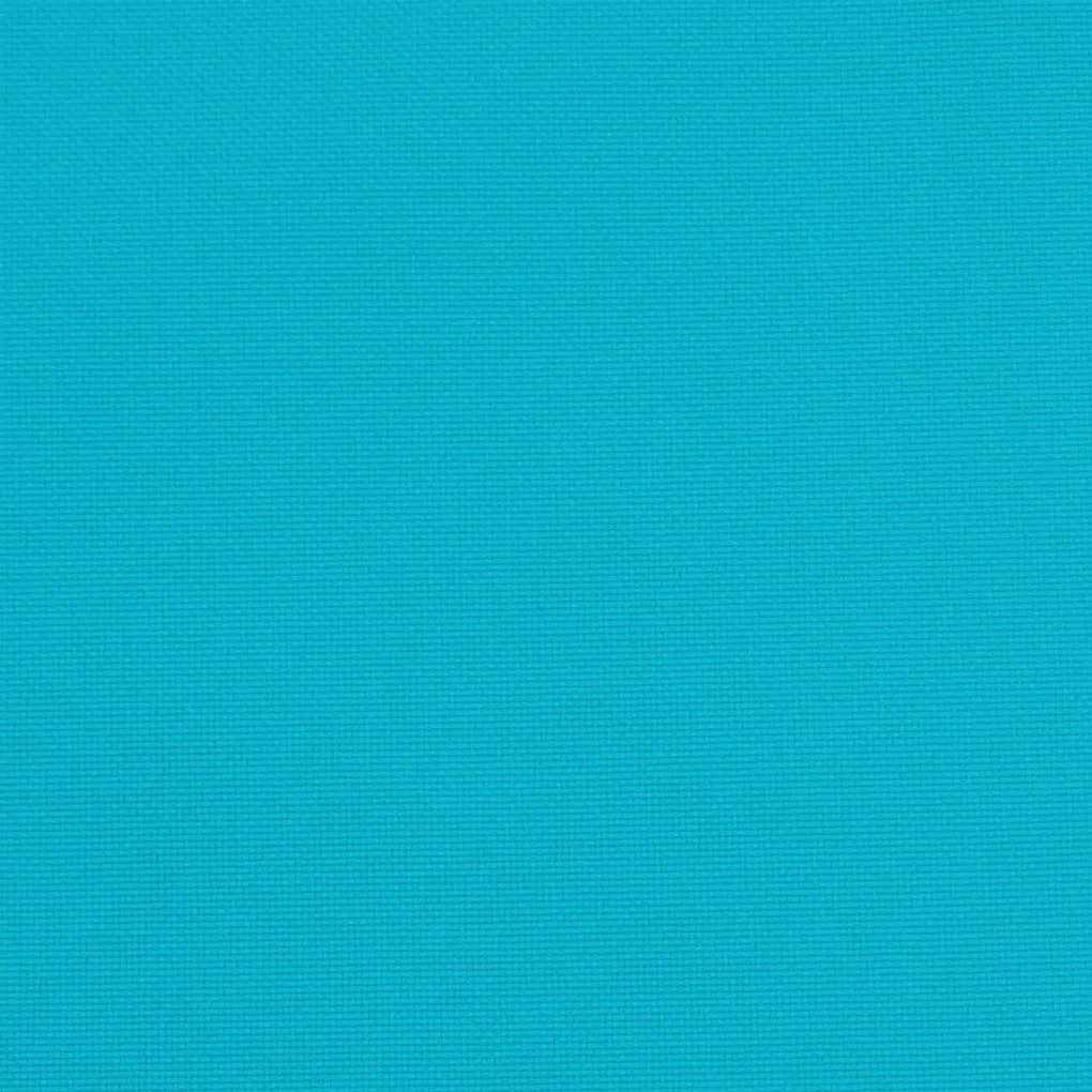 2 db türkizkék szövet kerti padpárna 100 x 50 x 7 cm
