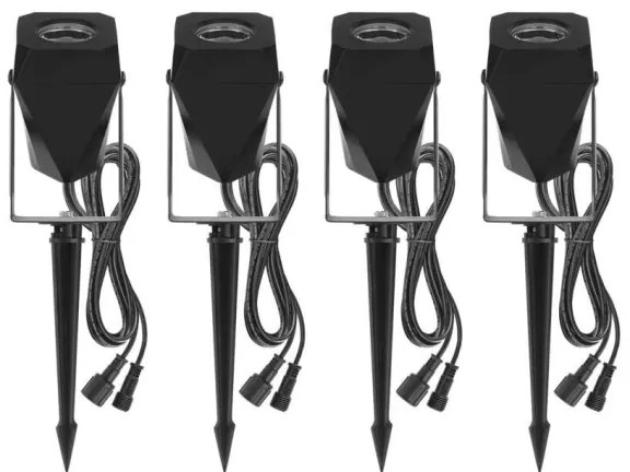 KÉSZLET 4x LED RGBIC Dimmelhető kültéri lámpa LED/7W/230V 3000-6500K IP65 Wi-Fi Tuya