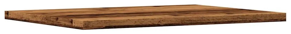 4 db antik fa színű szerelt fa könyvespolc 40 x 30 x 1,5 cm