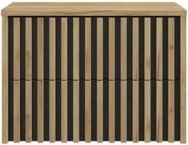 SAT Delano 80x56x45 cm matt tölgy fürdőszoba szekrény SAT Delano 60x56x45 cm matt tölgy DELANO80ZDCDE