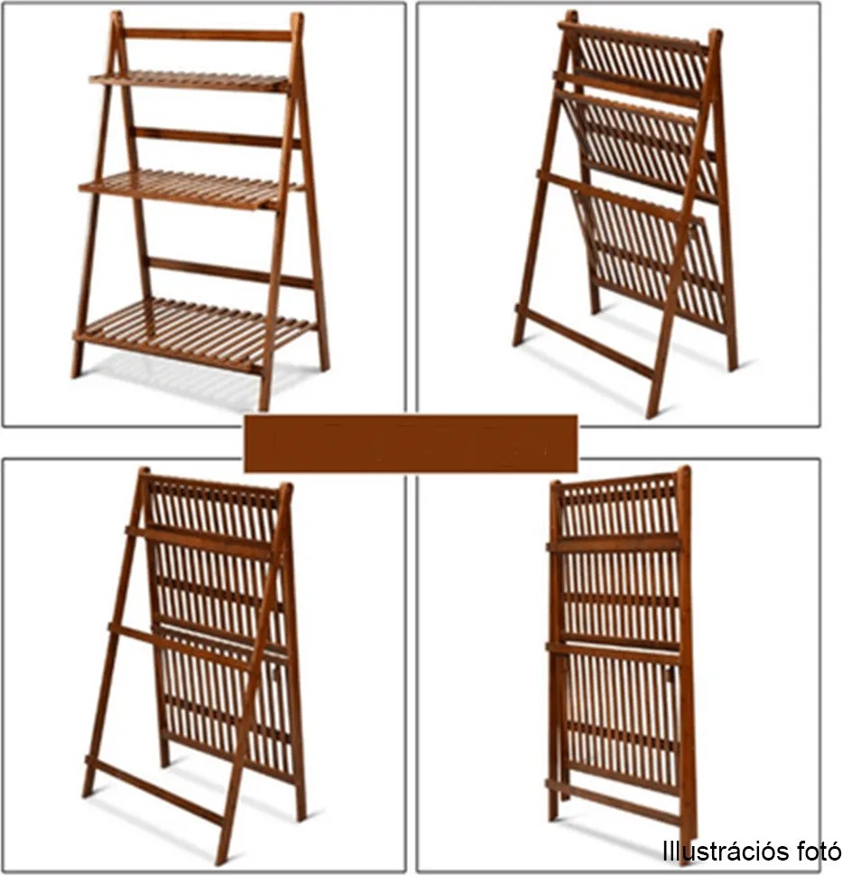 Összecsukható állvány, bambusz, NEPEL TYP 1 + ajándék