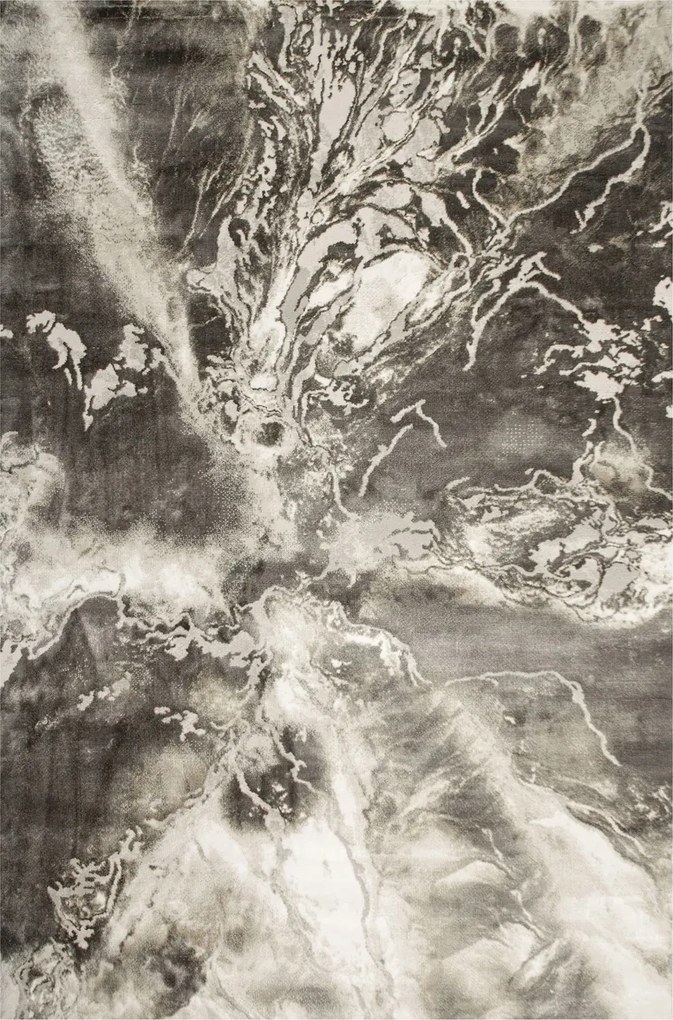 Modern Szürke Szőnyeg A Szobába, Mint Kő Márvány Beton Garda 140x190 cm