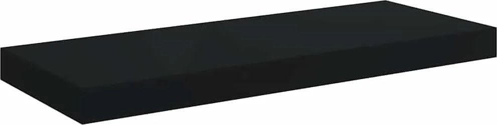 vidaXL fekete MDF fali polc 60 x 23,5 x 3,8 cm
