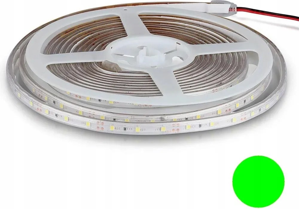 V-tac Led szalag SMD3528 IP65 300LED Zöld 5m 3,6W/m 12V