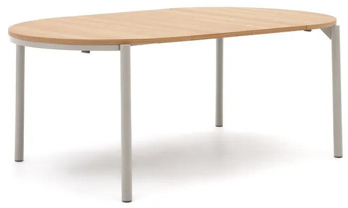 Kerek bővíthető étkezőasztal tölgyfa dekorral ø 120 cm Montuiri – Kave Home