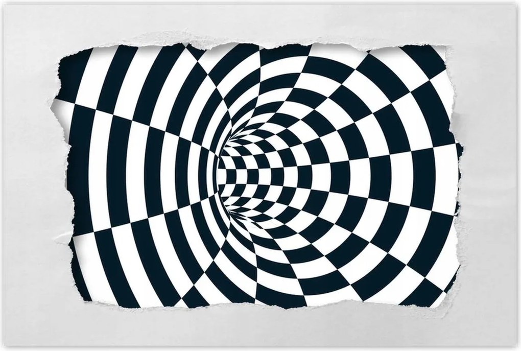 Poszterek 90x60 Absztrakt fekete-fehér