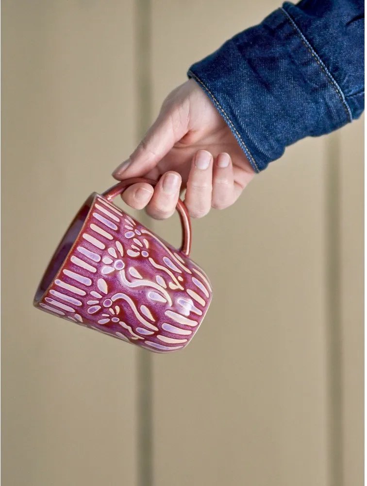 Lila kőedény bögre 150 ml Samsin – Bloomingville