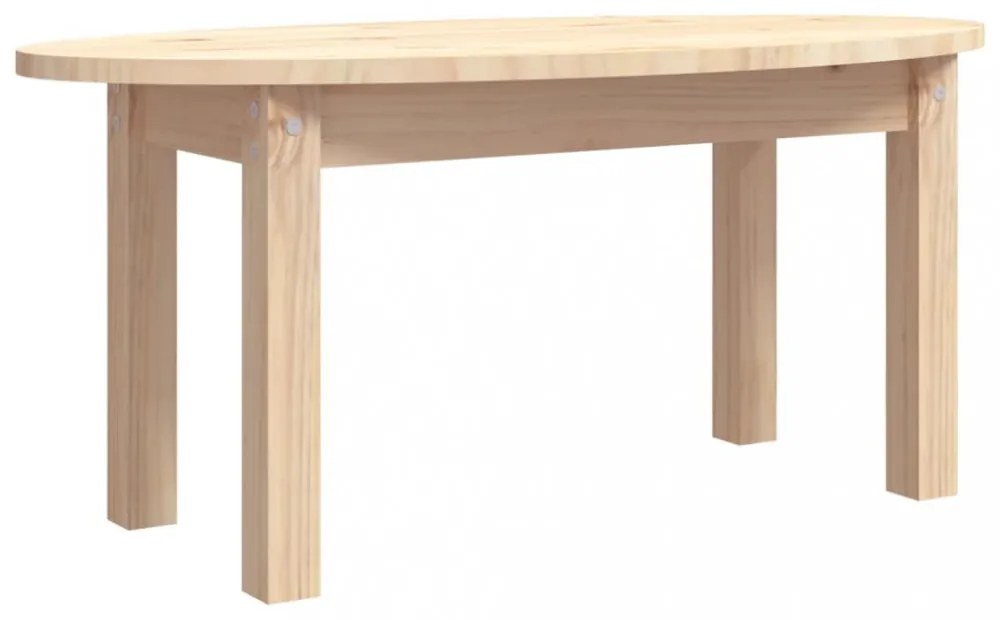 tömör fenyőfa dohányzóasztal 80x40x35 cm